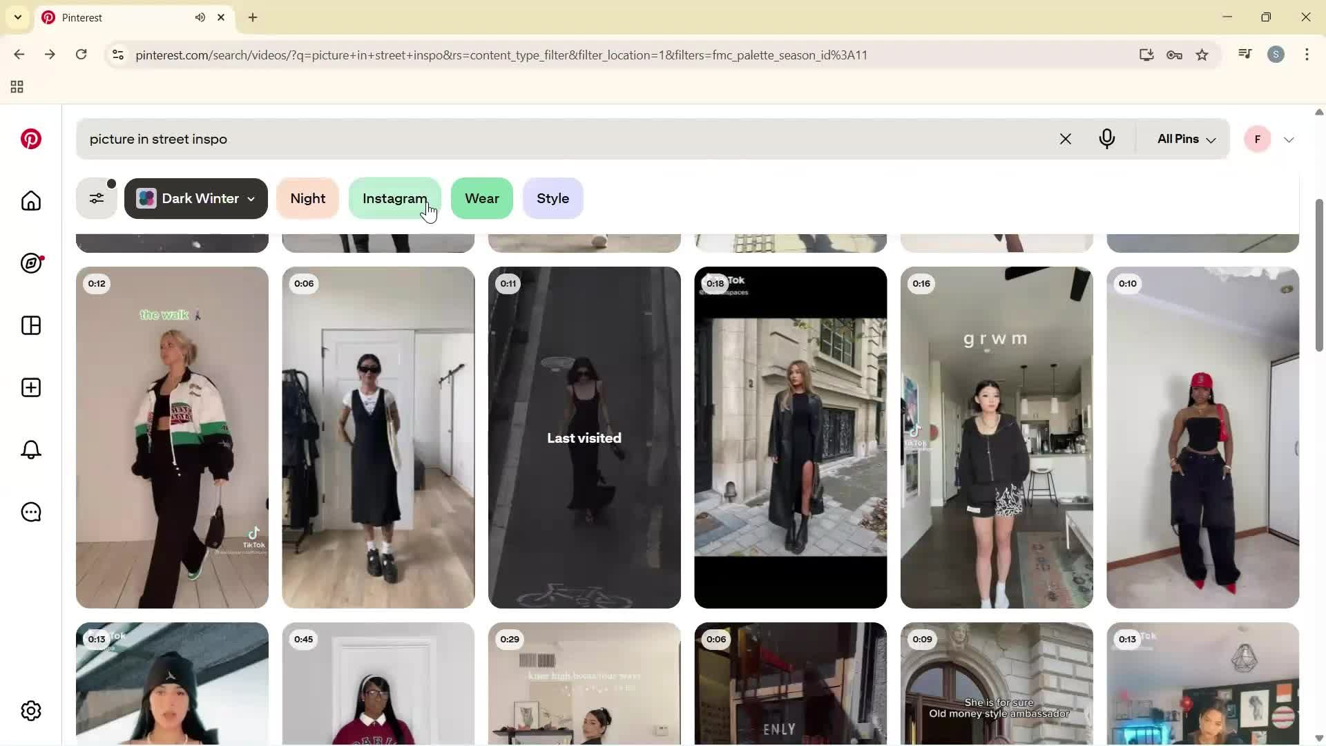 Searching screenshot