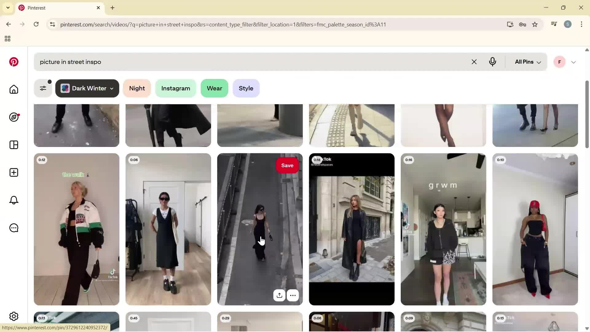Searching screenshot