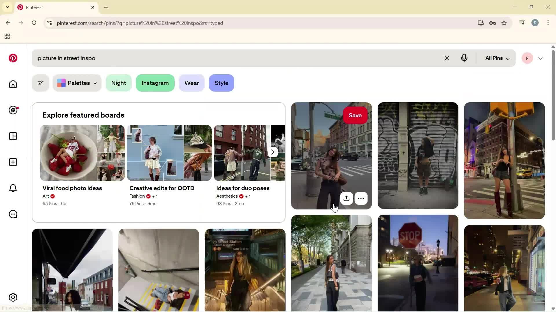Searching screenshot
