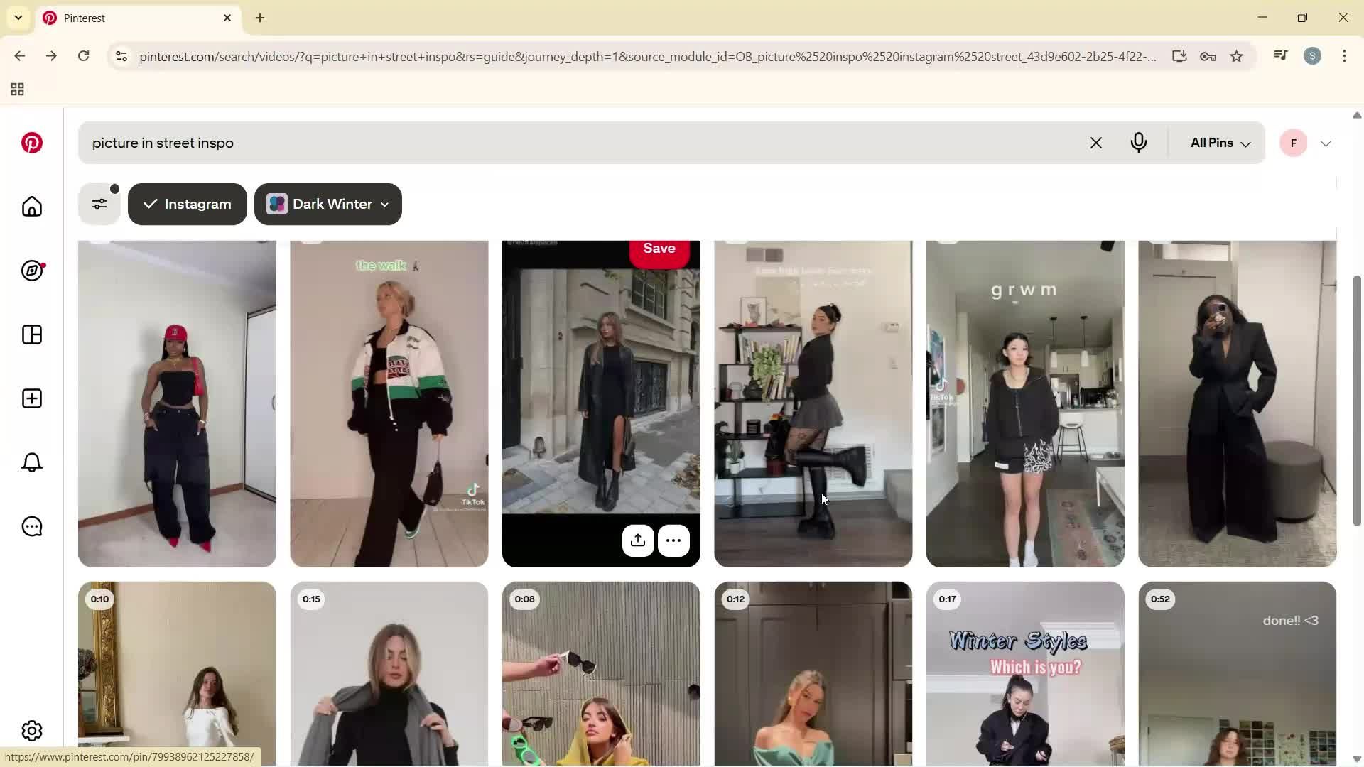 Searching screenshot