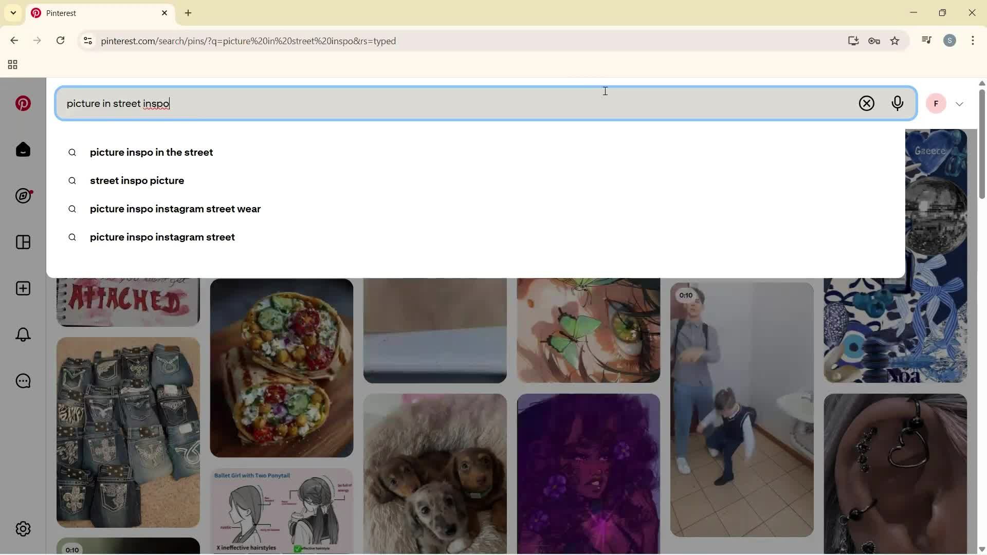 Searching screenshot