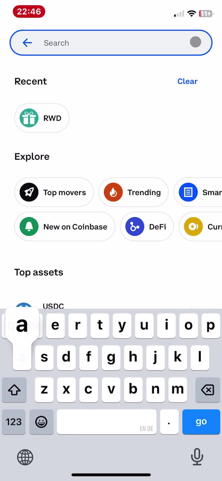 Searching on Coinbase video thumbnail