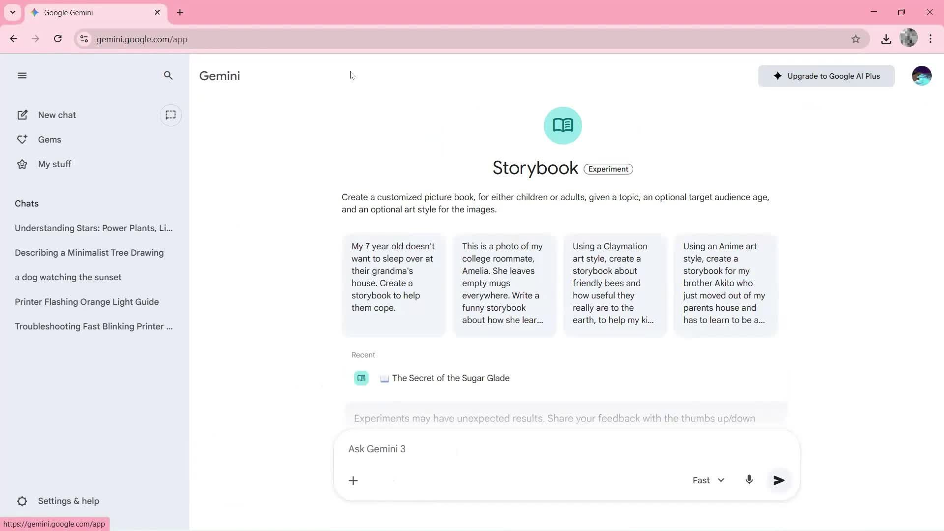 Searching screenshot