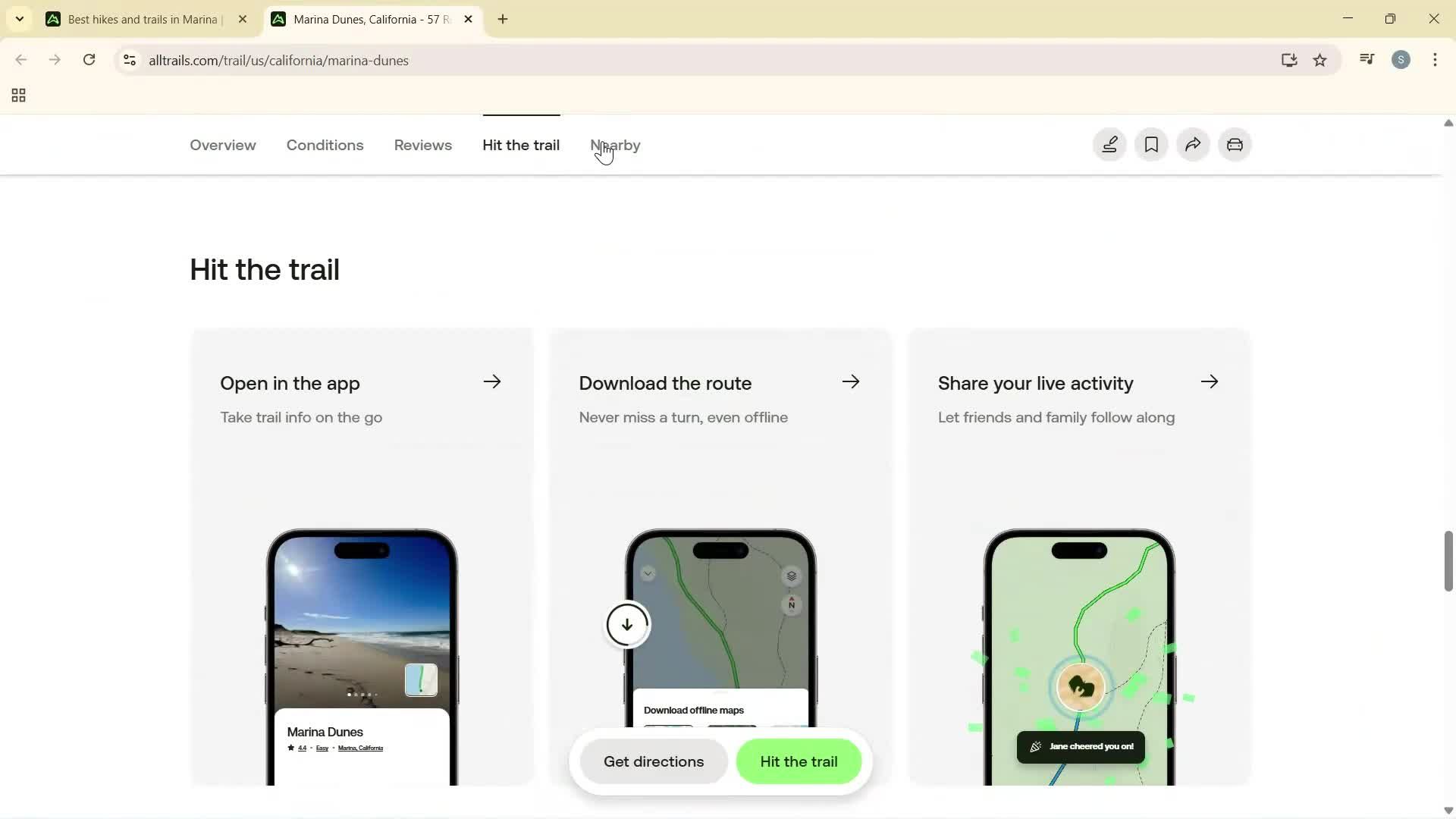 Searching screenshot