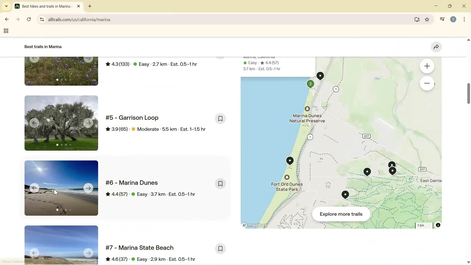 Searching screenshot