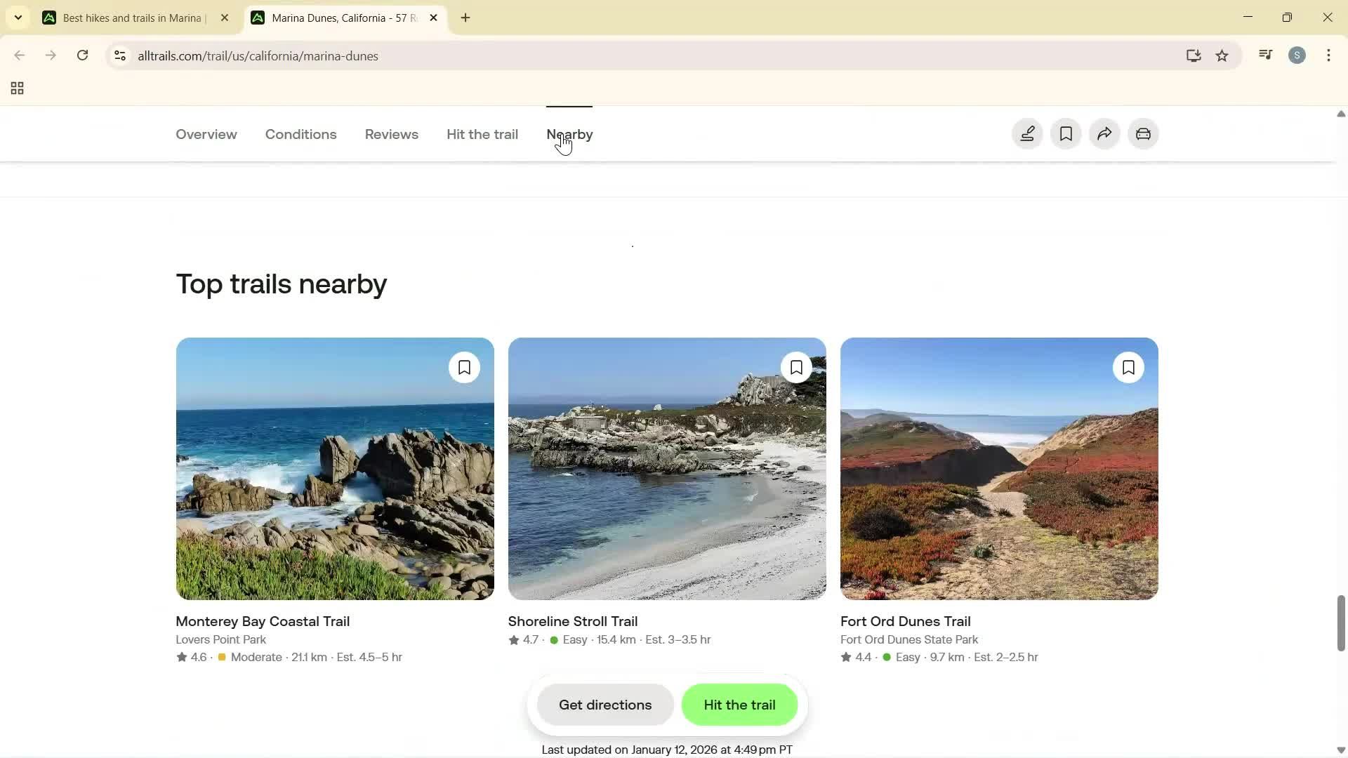Searching screenshot