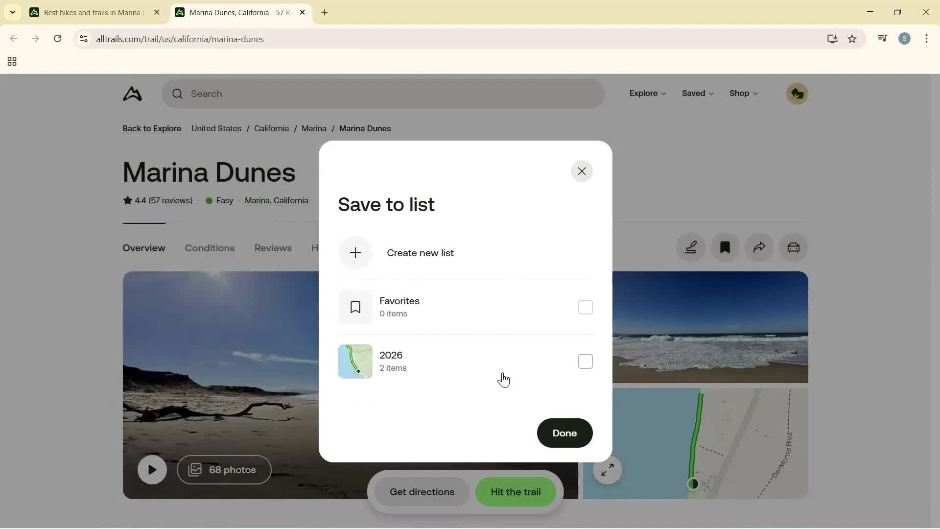 Searching screenshot