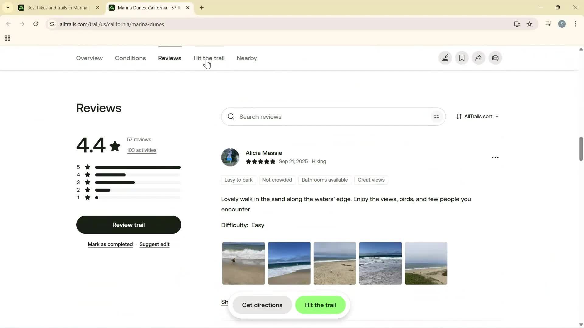 Searching screenshot