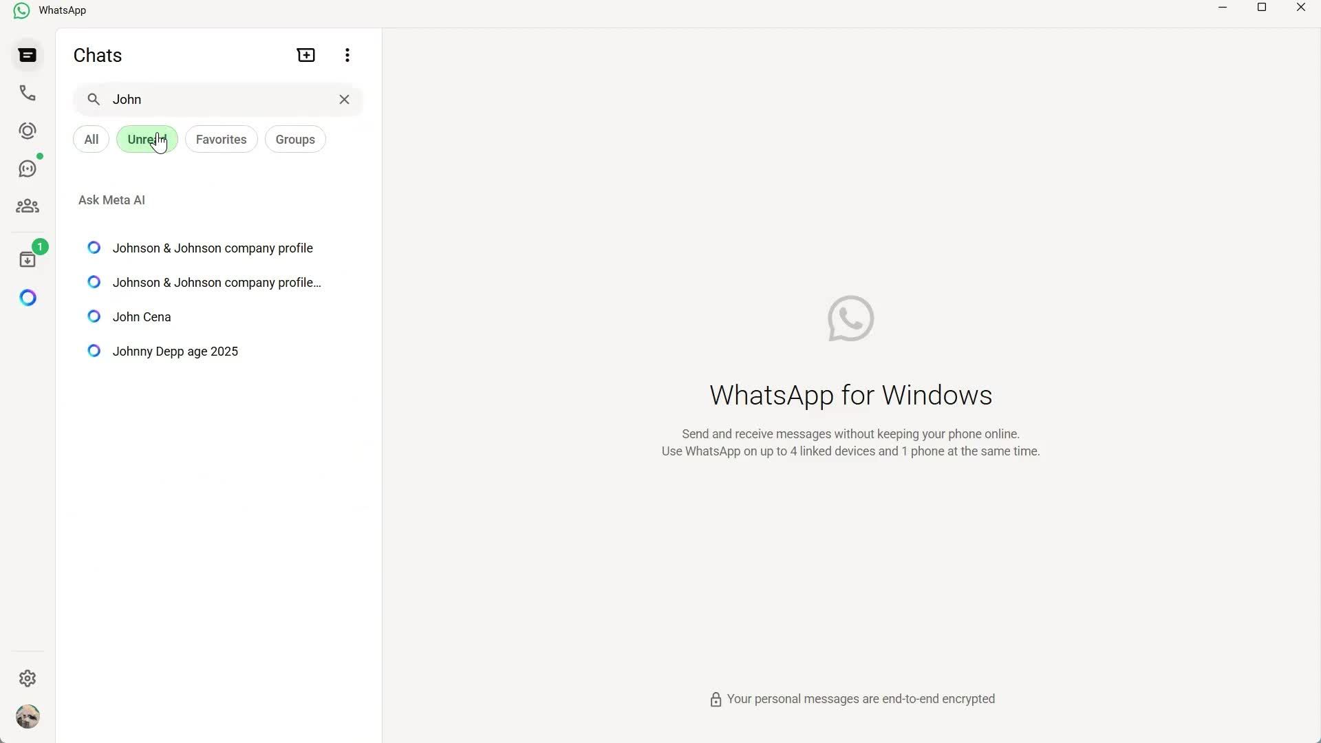Searching screenshot