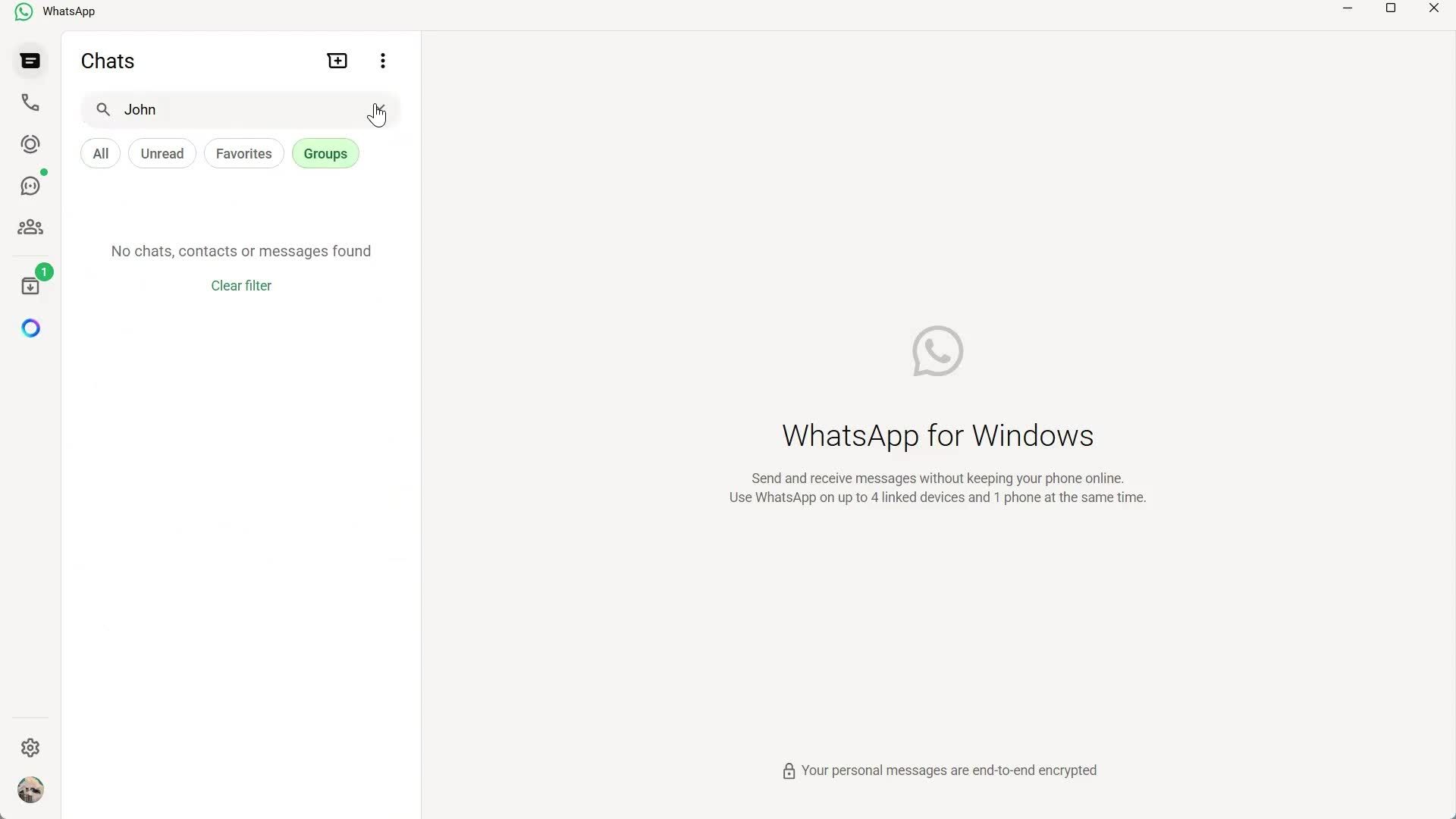 Searching screenshot