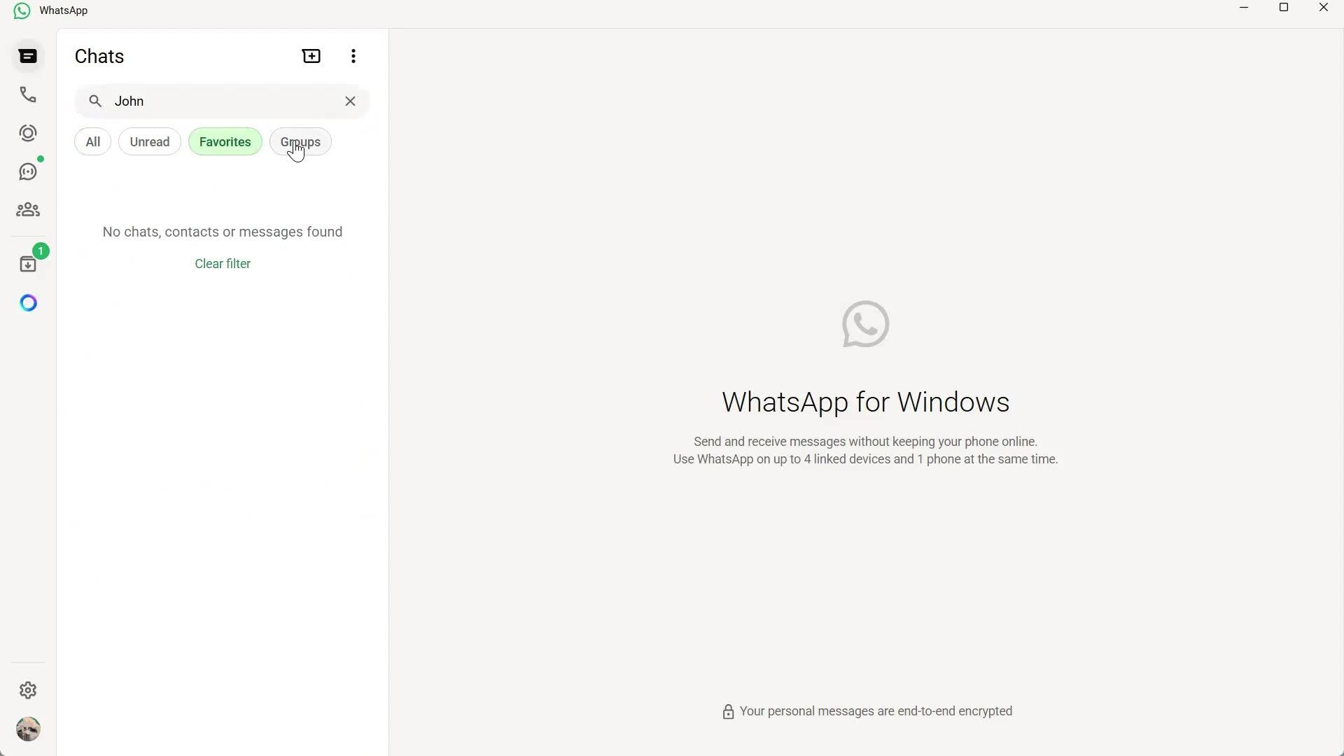 Searching screenshot