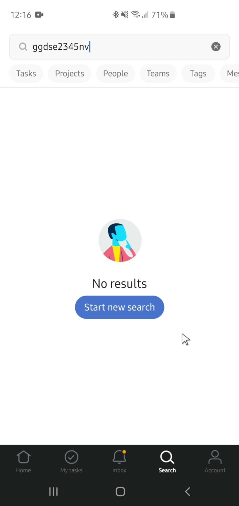 Searching screenshot