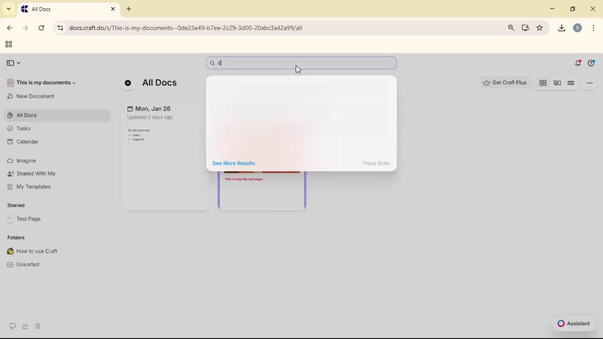 Searching screenshot