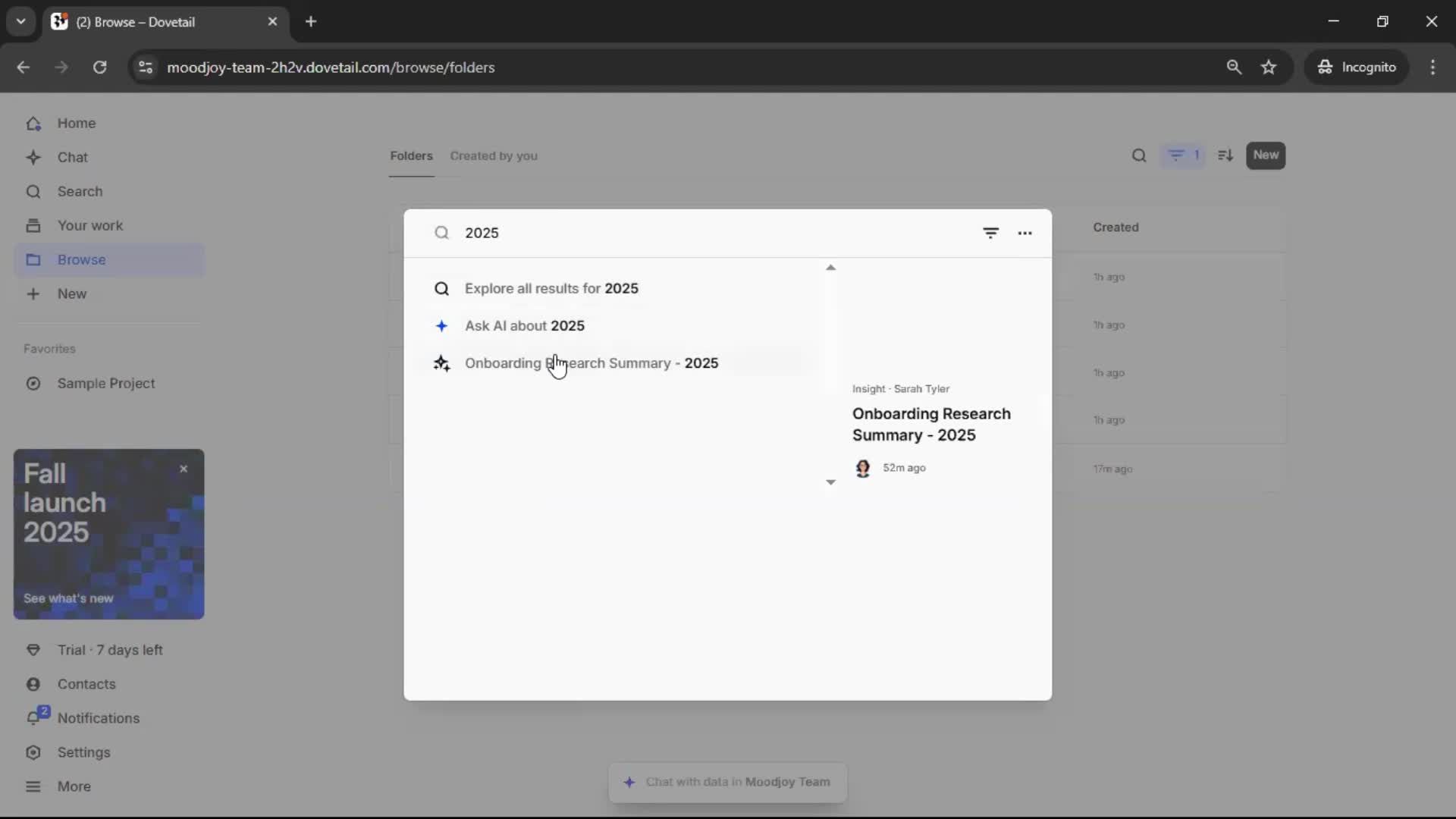 Searching on Dovetail video thumbnail