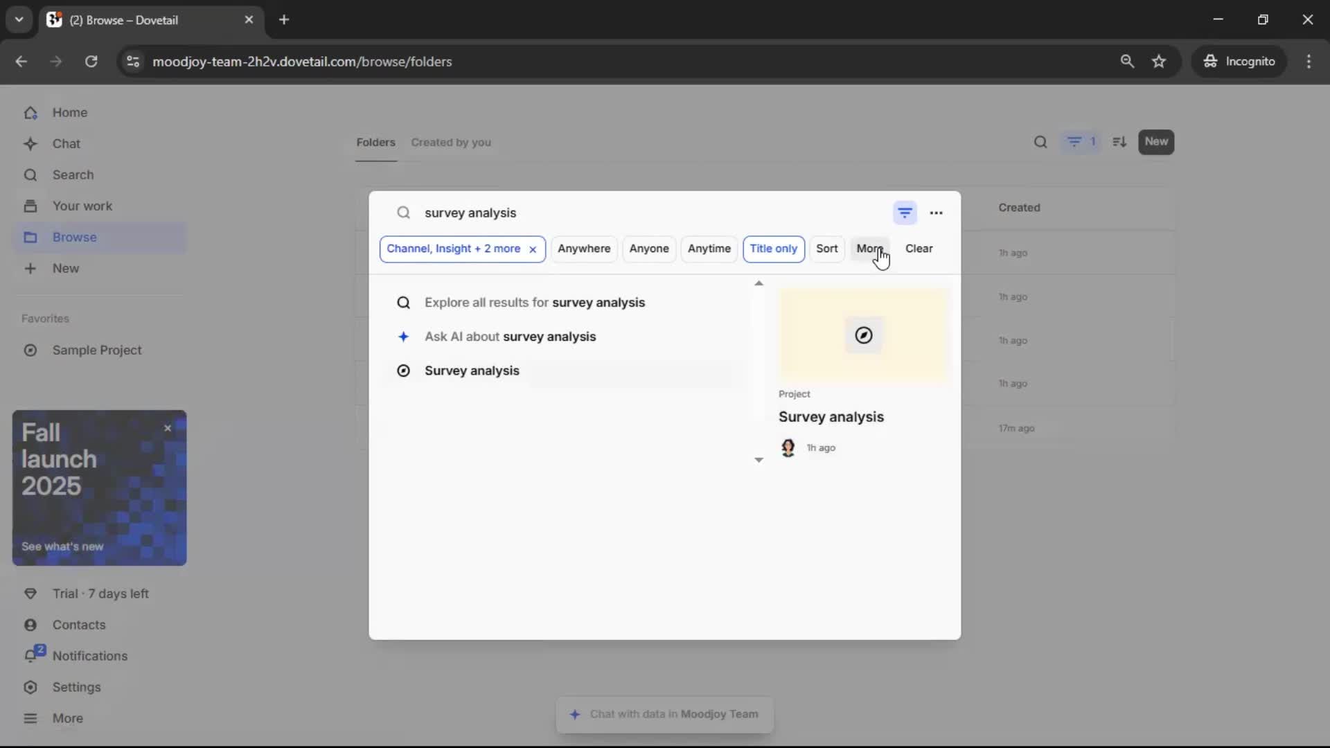 Searching screenshot