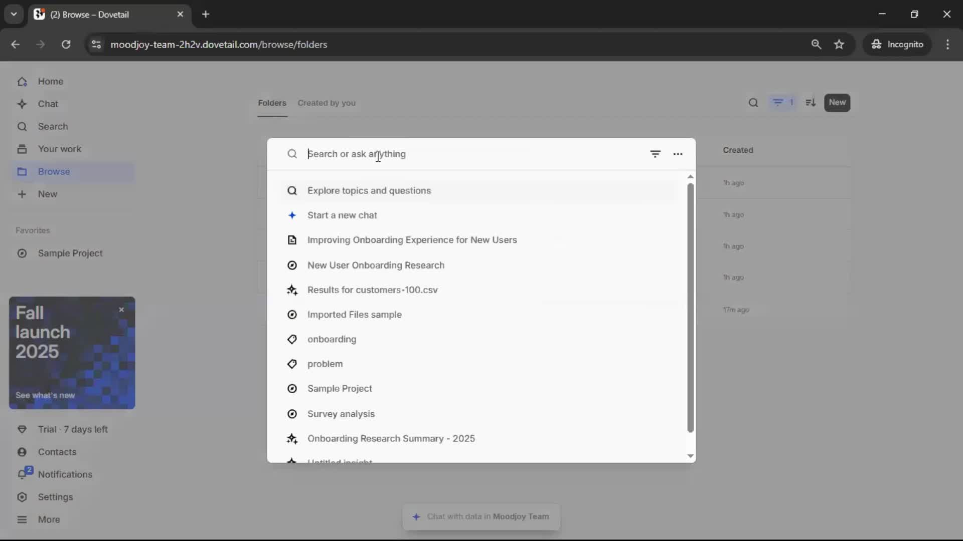 Searching screenshot