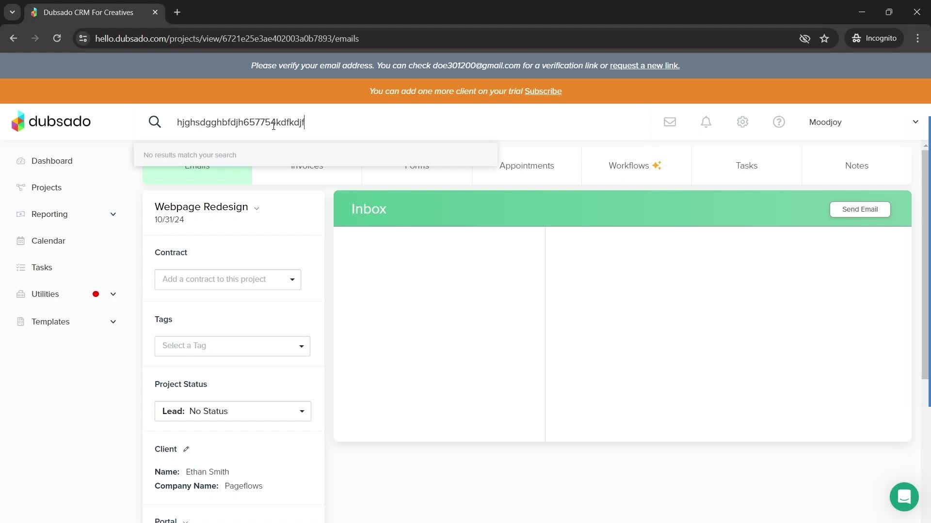 Searching screenshot