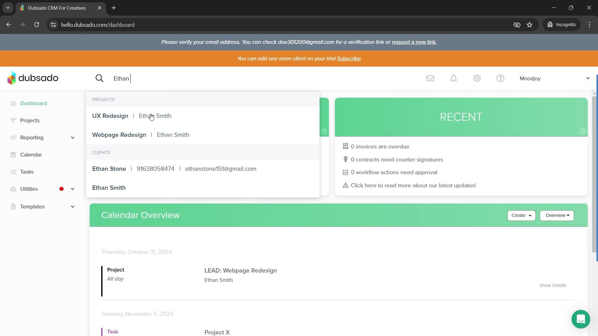 Searching screenshot
