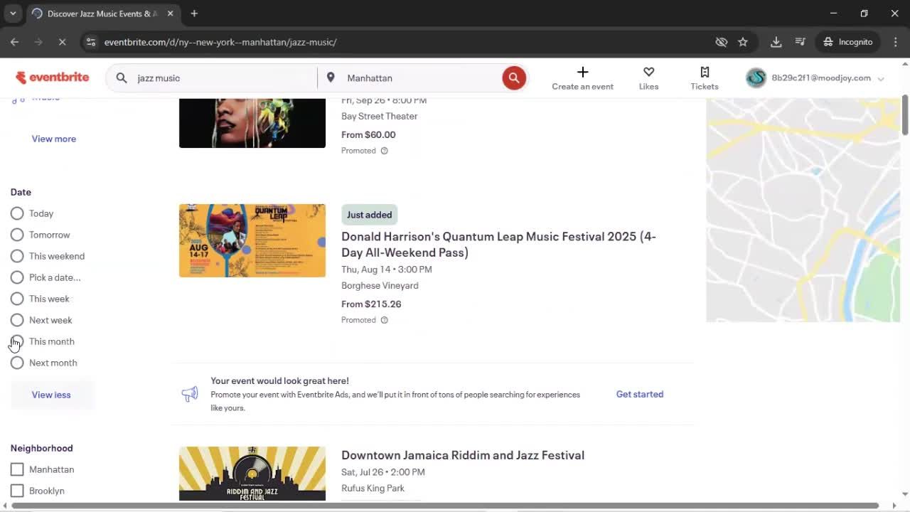 Searching screenshot