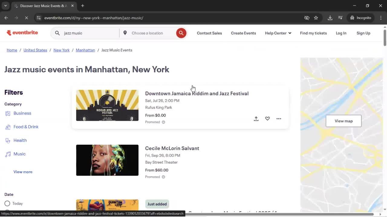 Searching screenshot