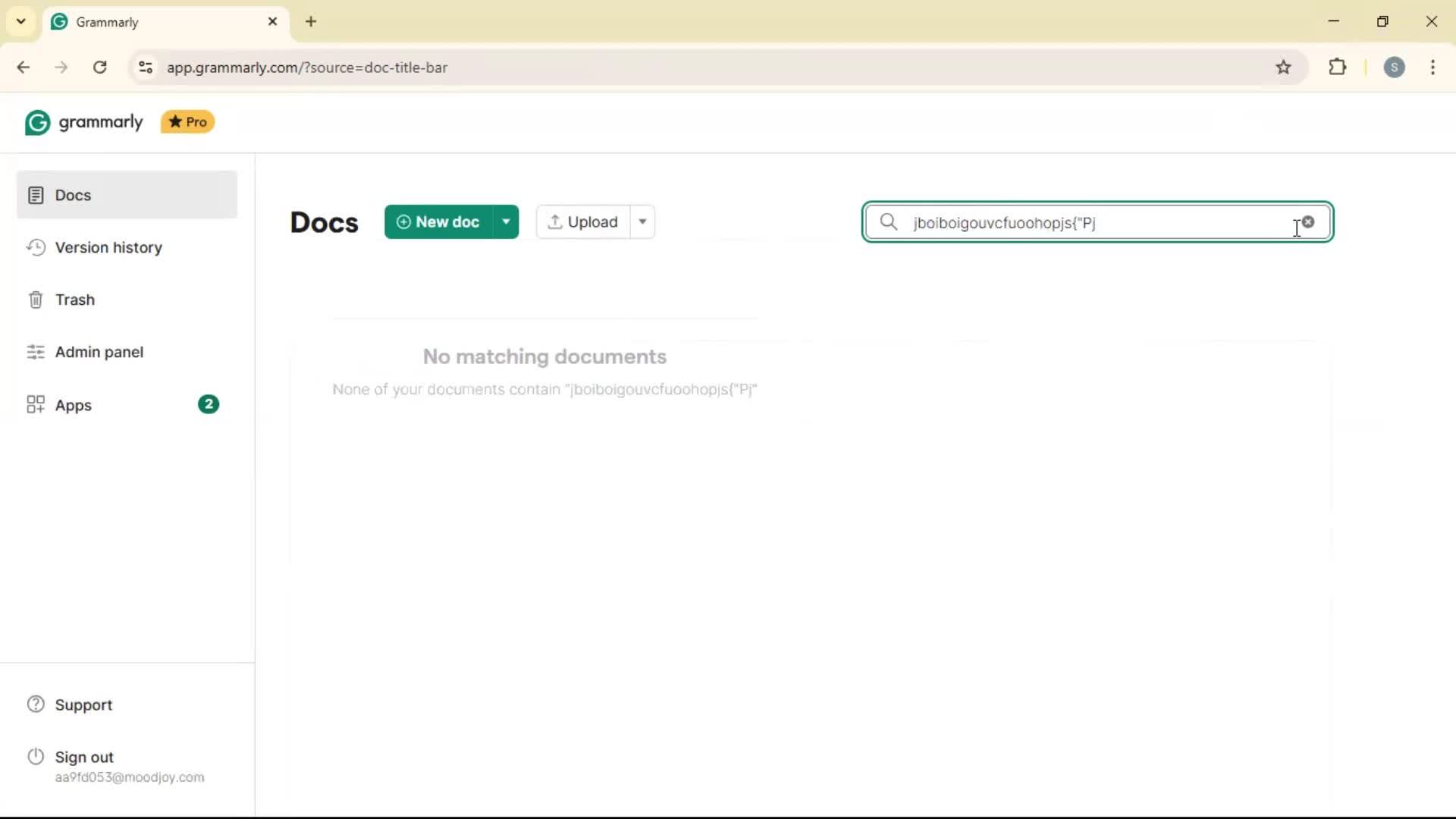 Searching screenshot