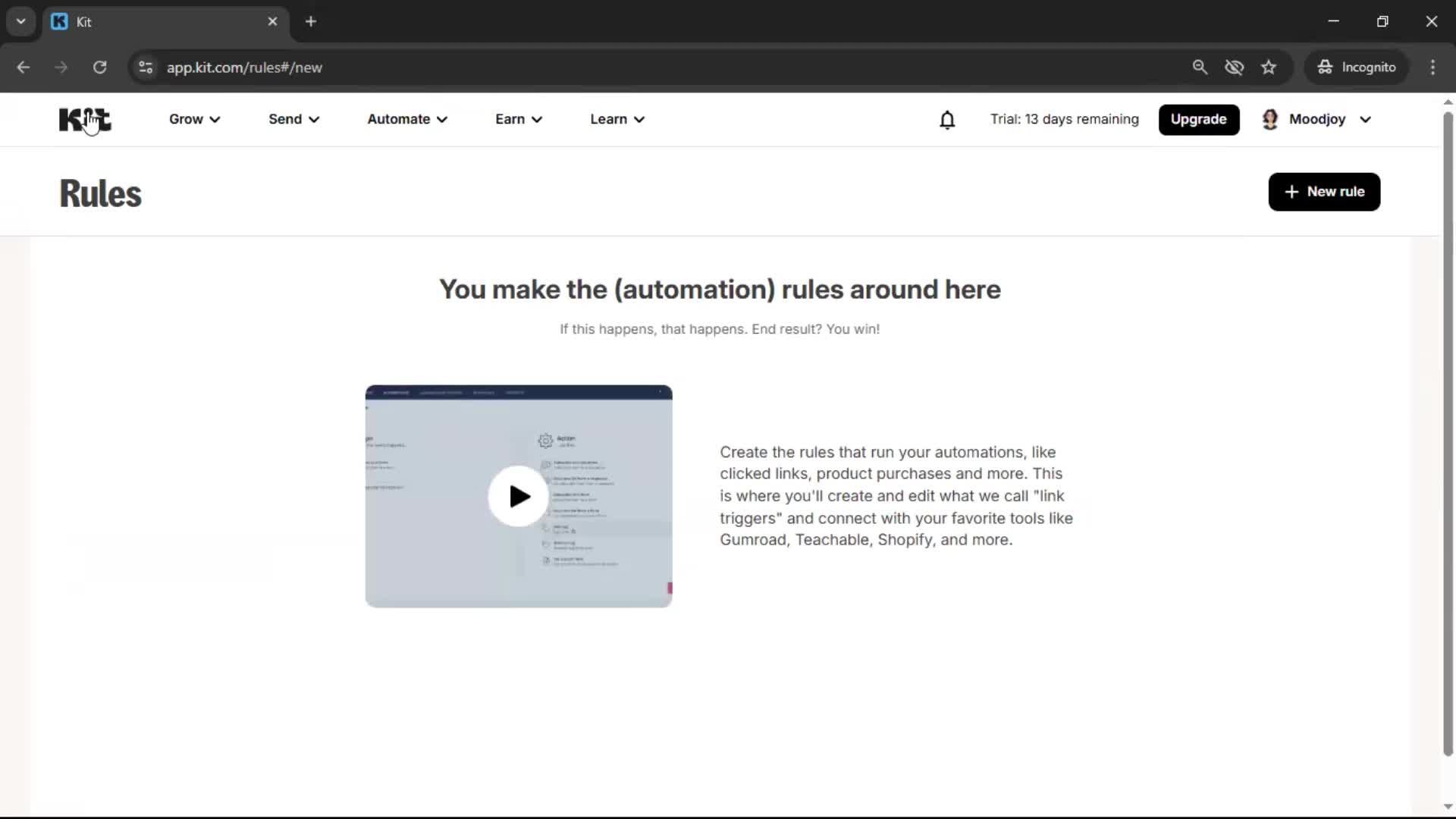 Searching screenshot