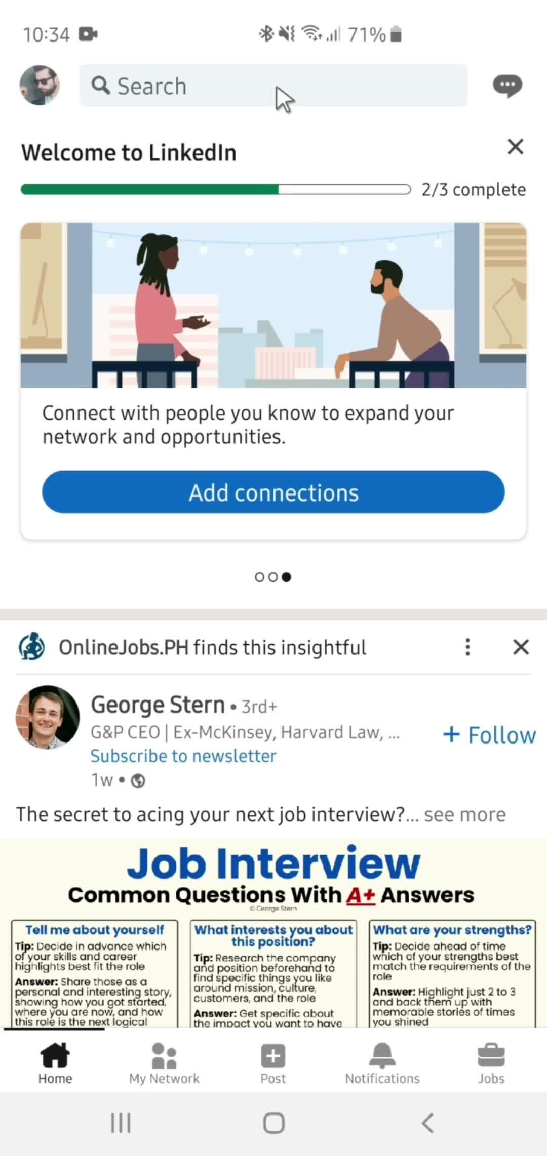 Searching screenshot