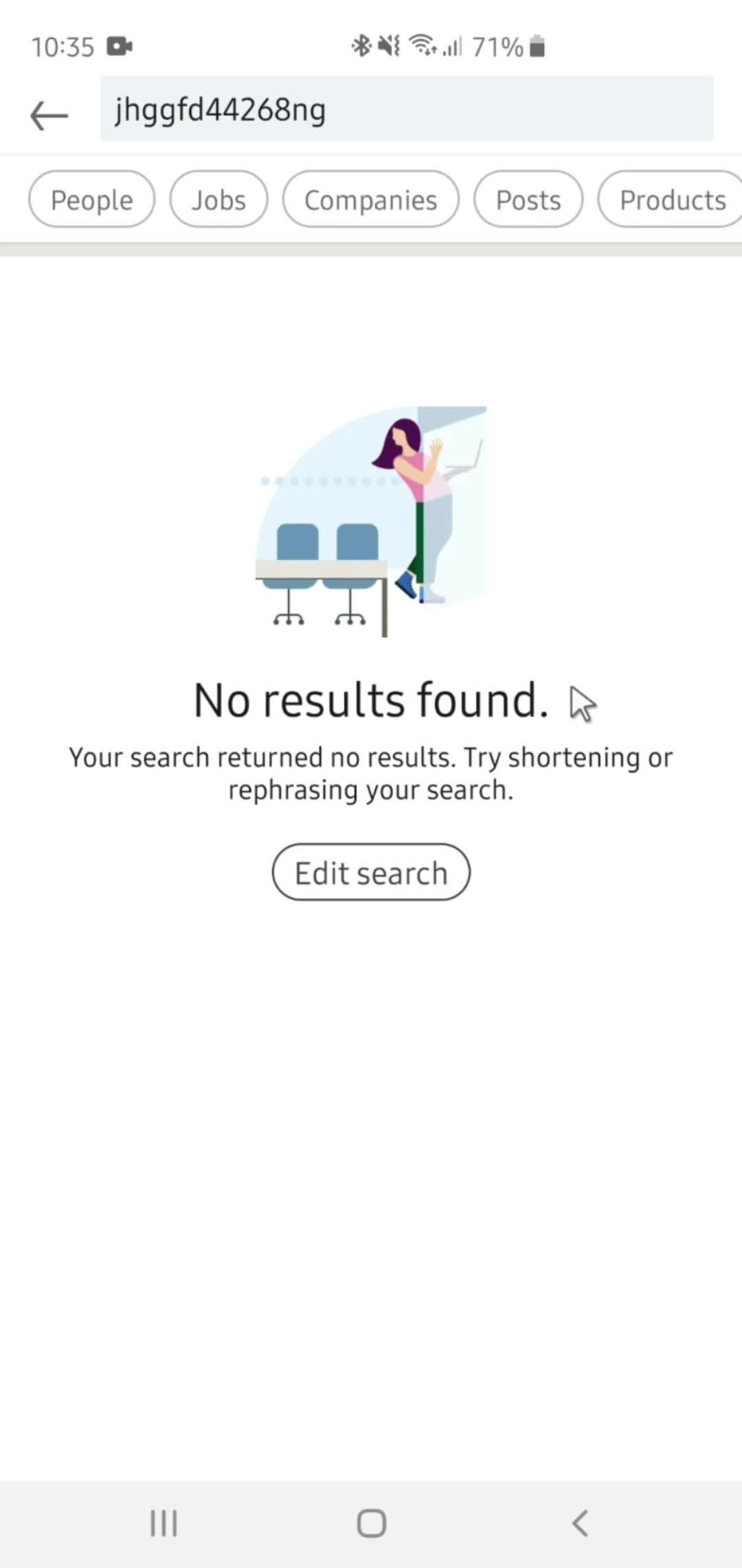 Searching screenshot