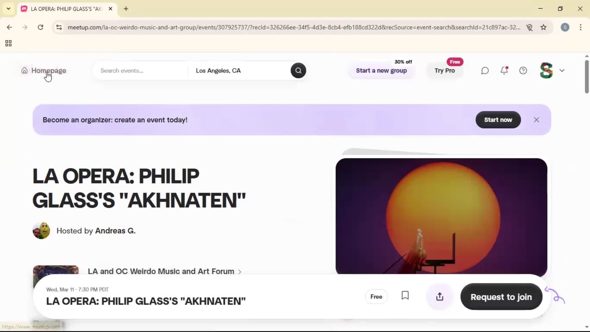 Searching screenshot