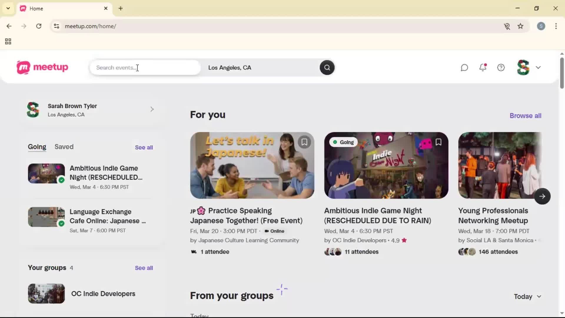 Searching on Meetup video thumbnail