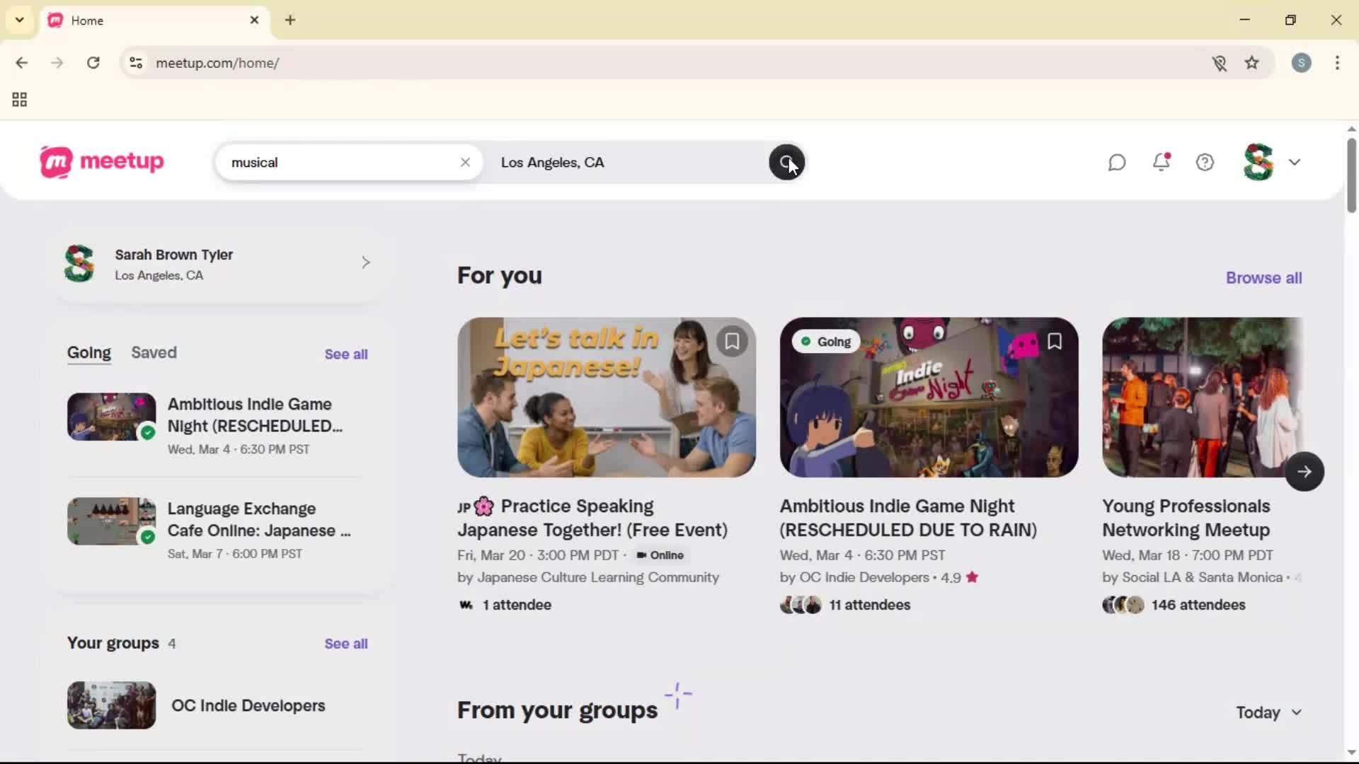 Searching on Meetup video thumbnail