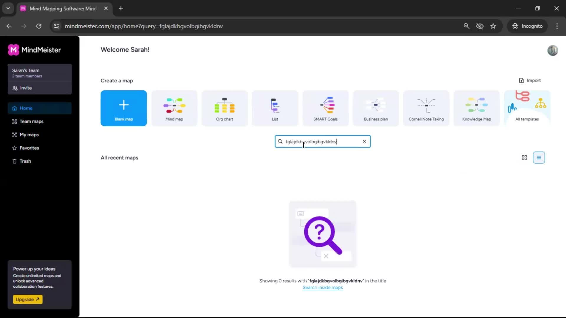 Searching screenshot