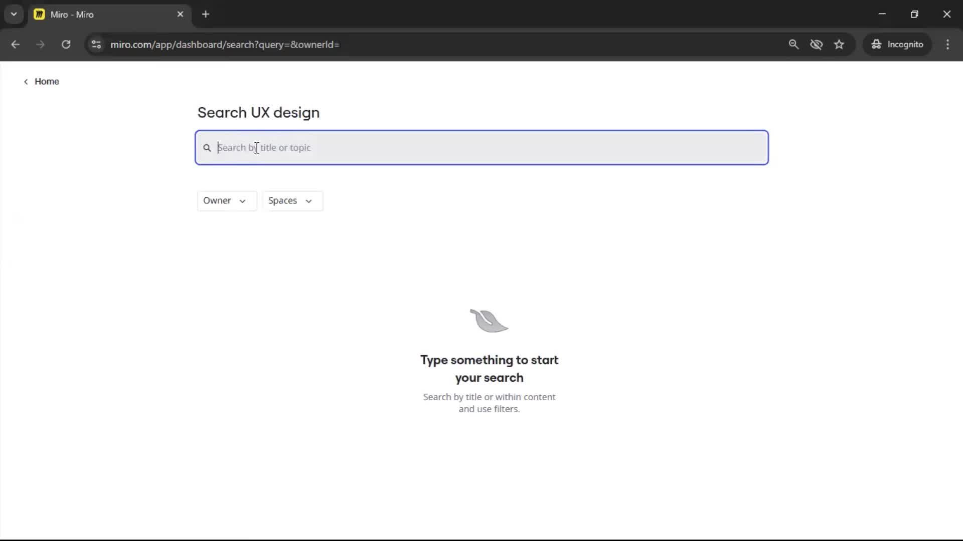 Searching screenshot