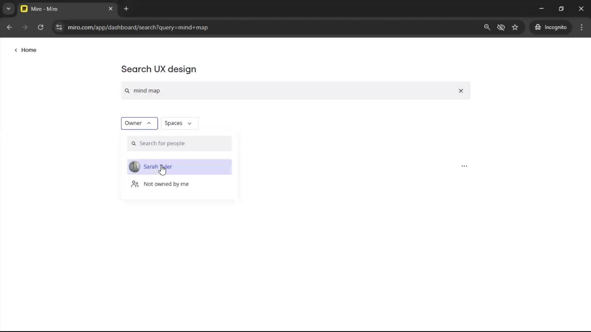 Searching screenshot