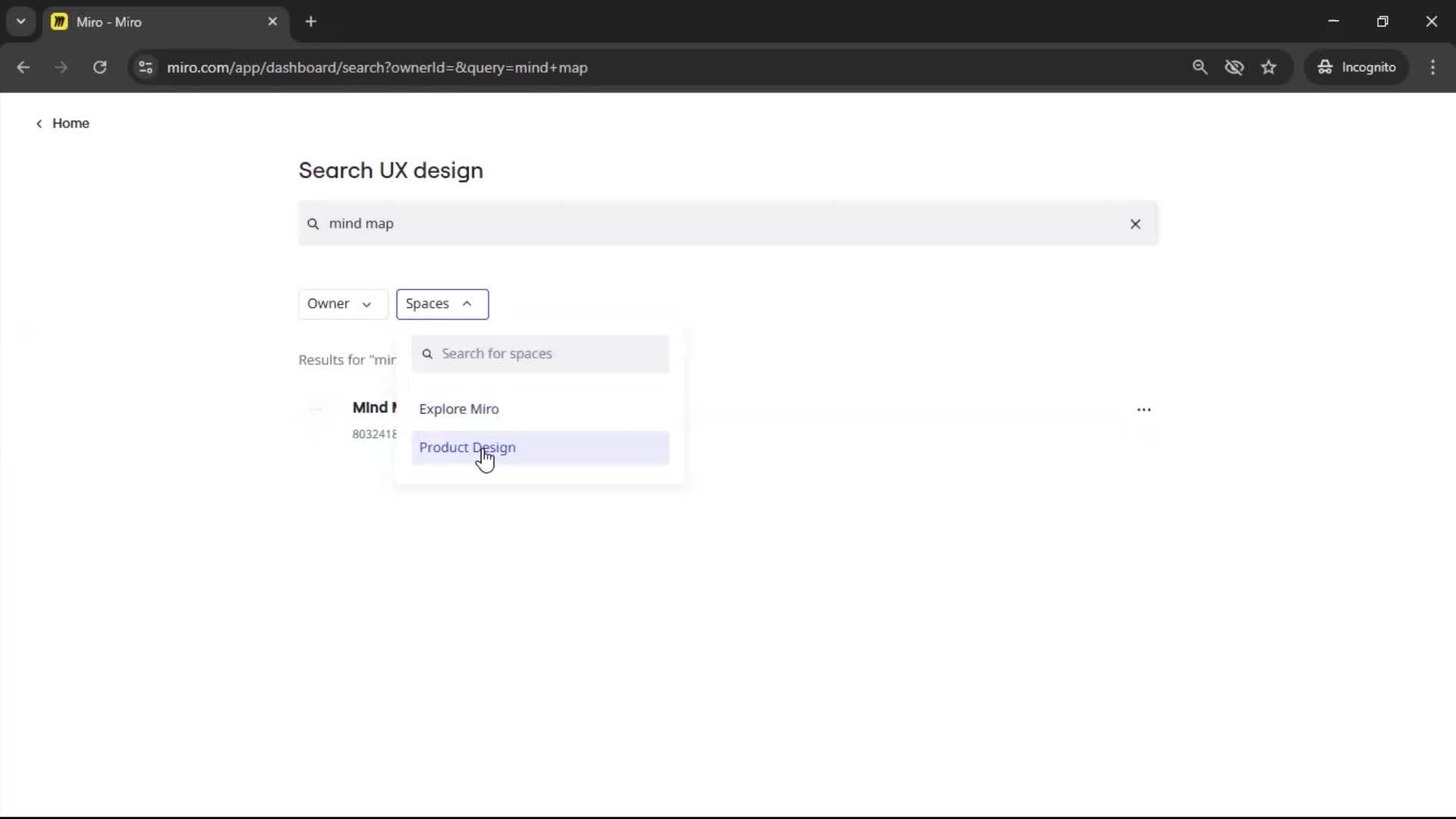 Searching screenshot