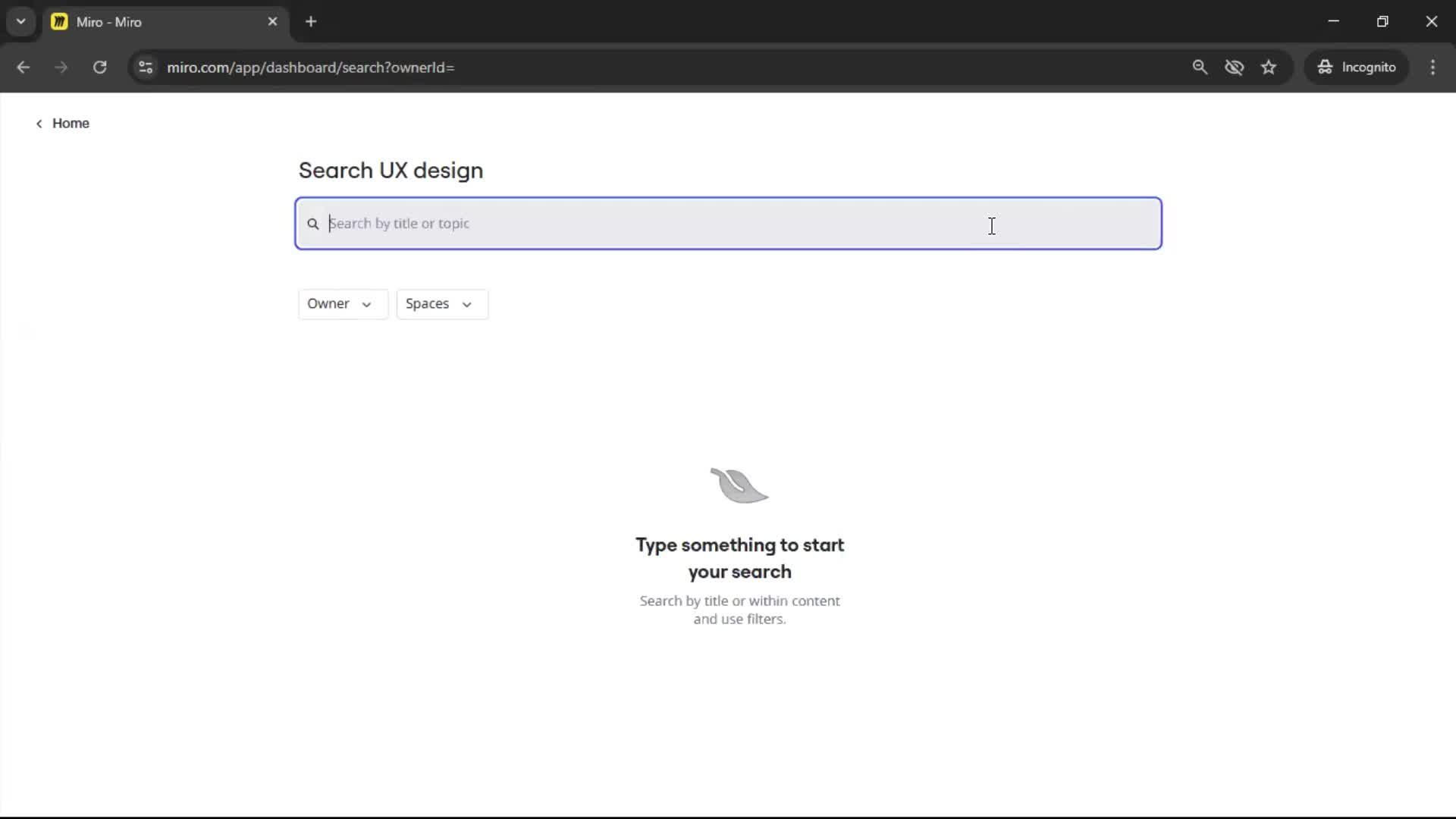 Searching screenshot