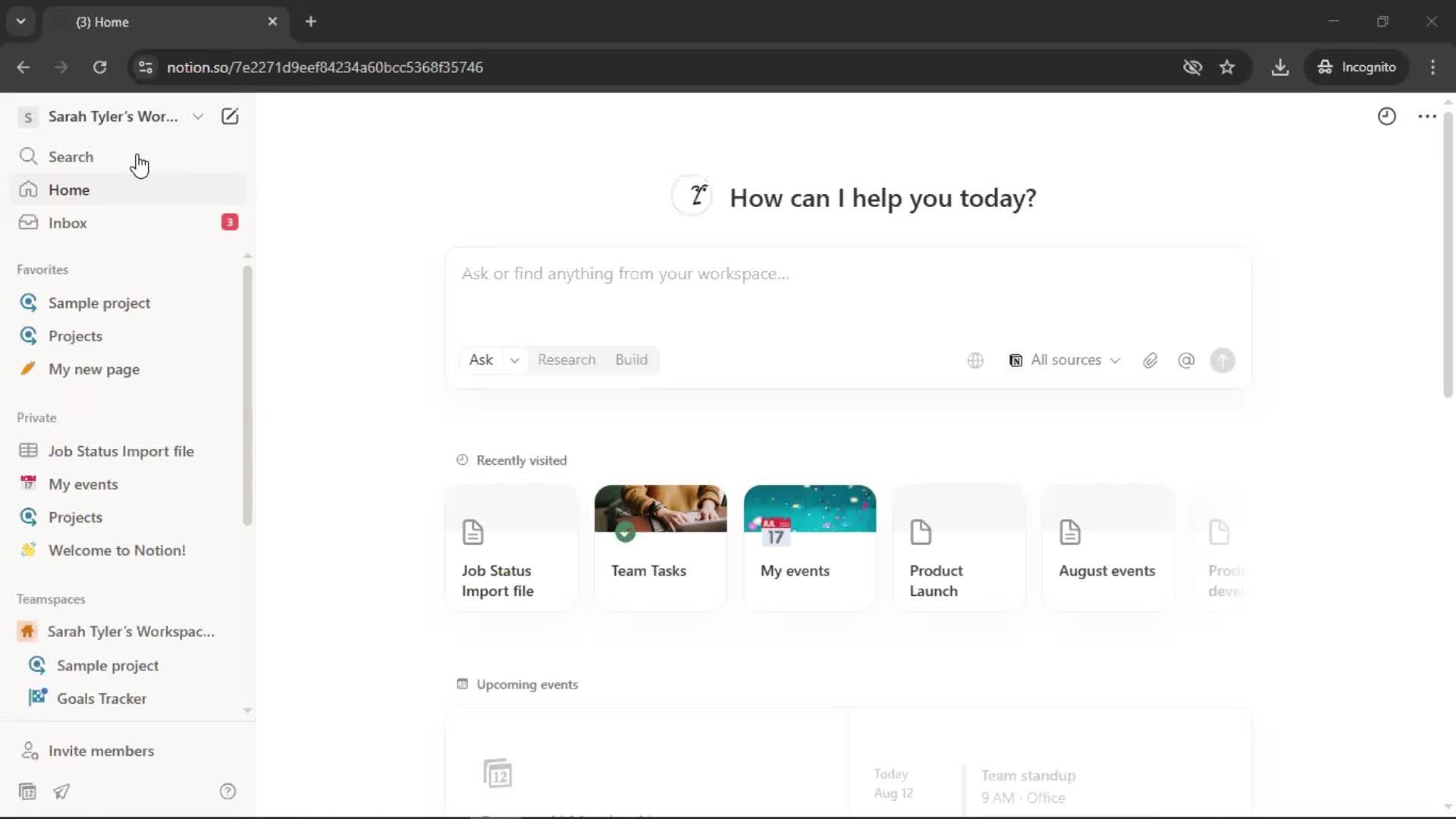 Searching screenshot
