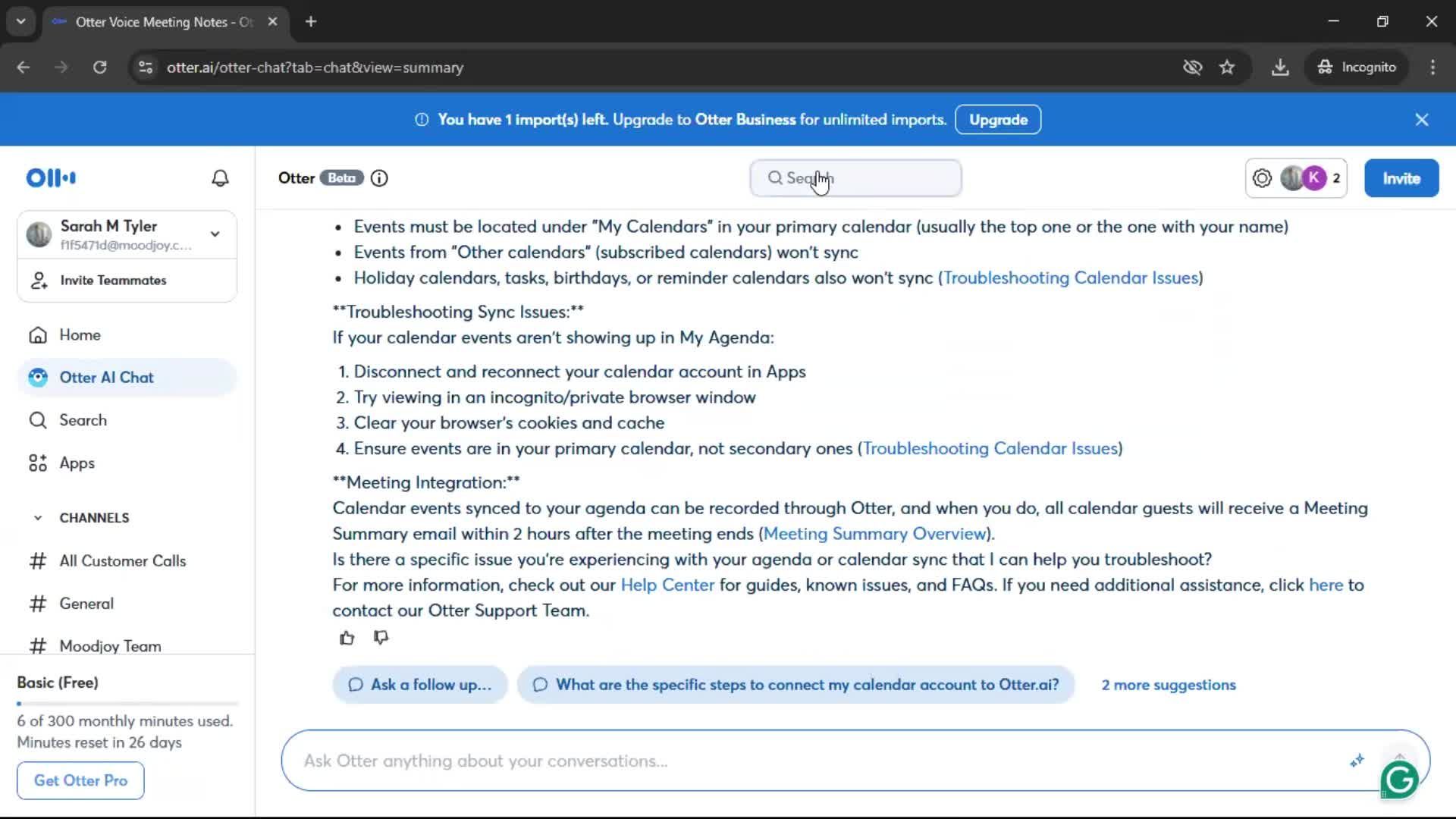 Searching screenshot