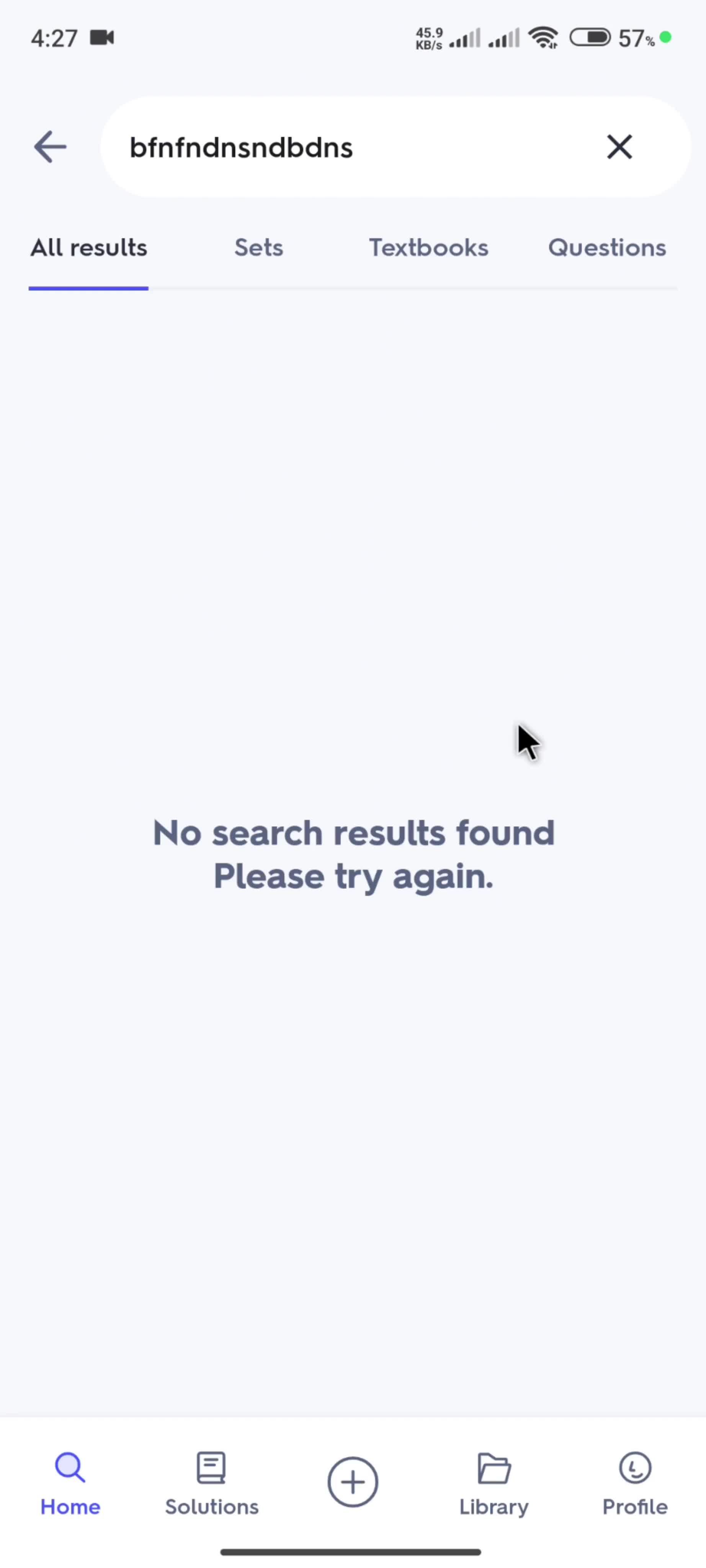 Searching screenshot