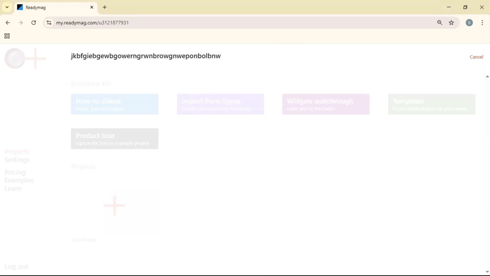 Searching screenshot