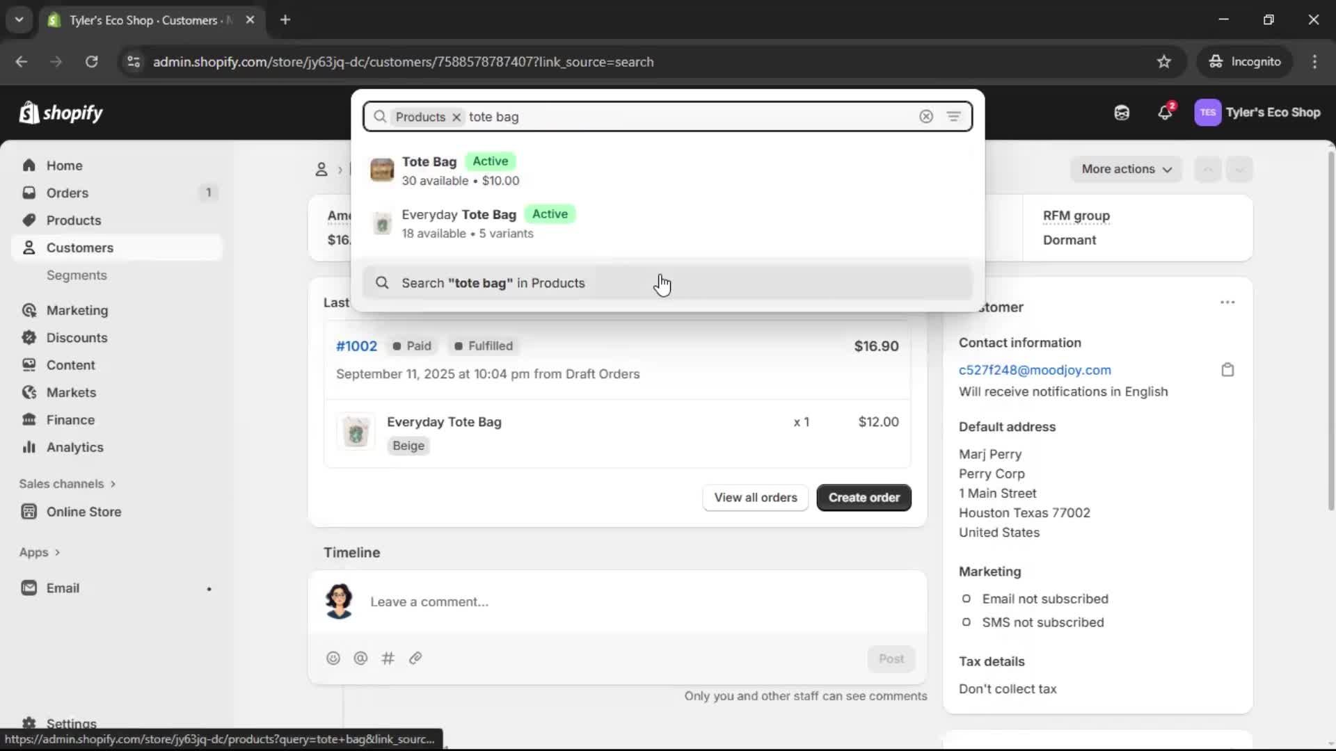 Searching screenshot