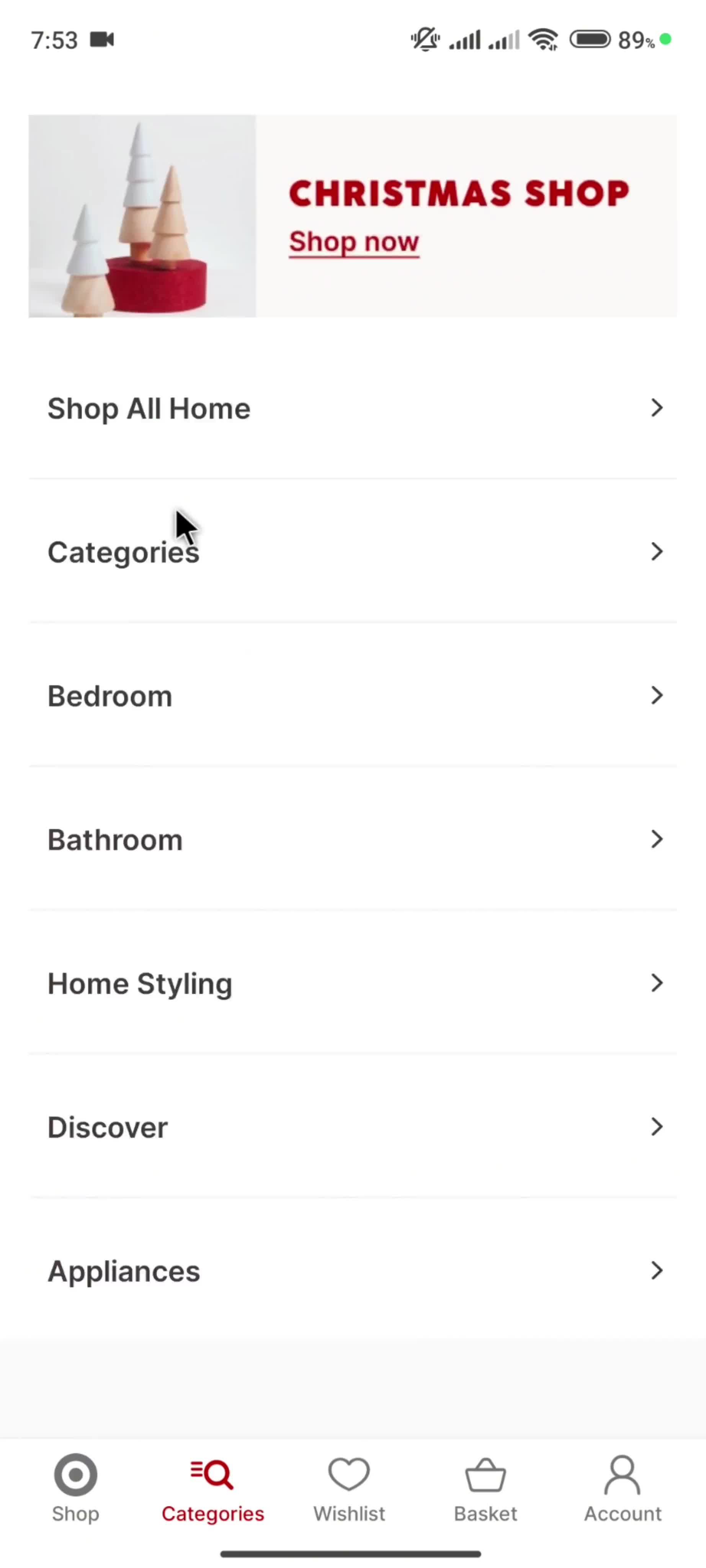 Searching screenshot