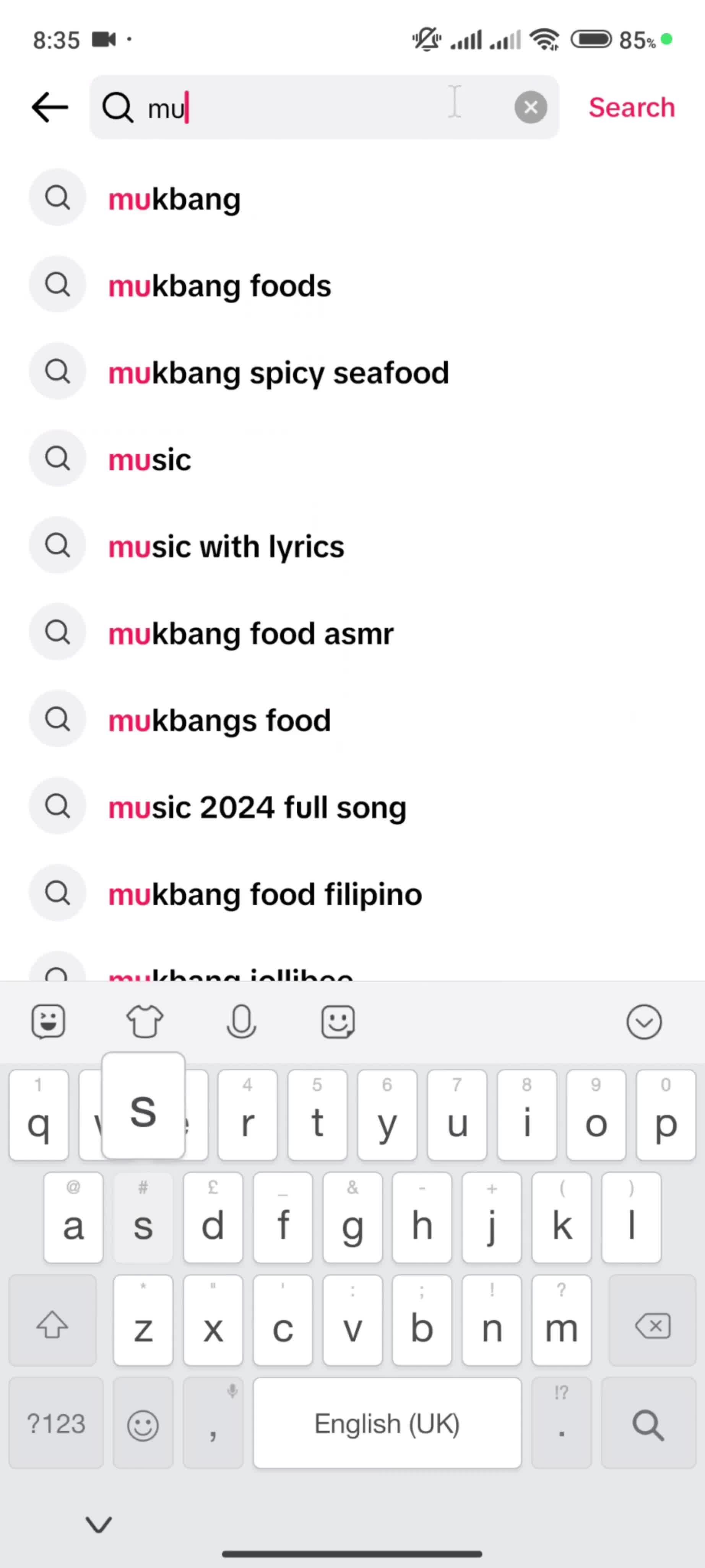 Searching on TikTok video thumbnail