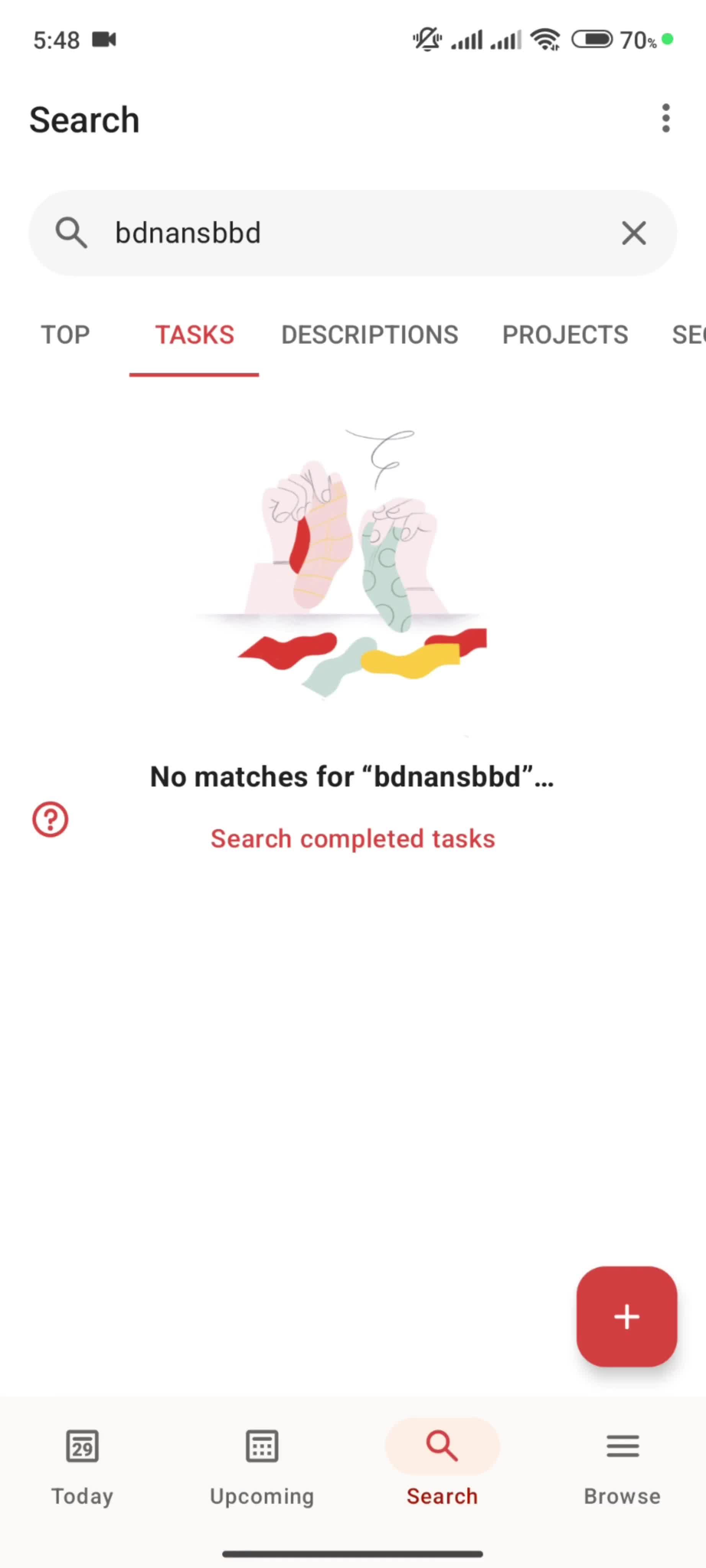 Searching screenshot