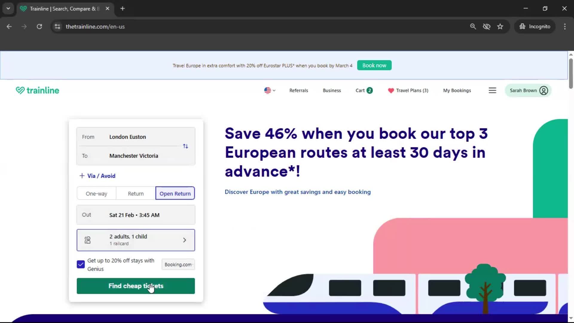 Searching screenshot