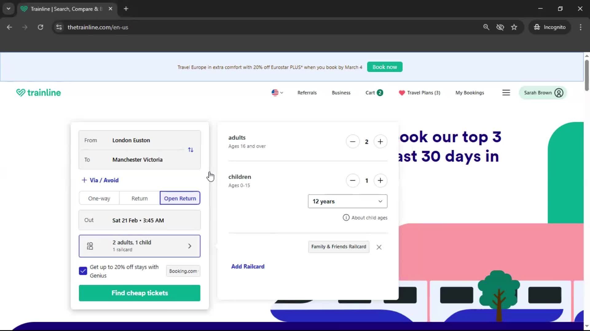 Searching screenshot