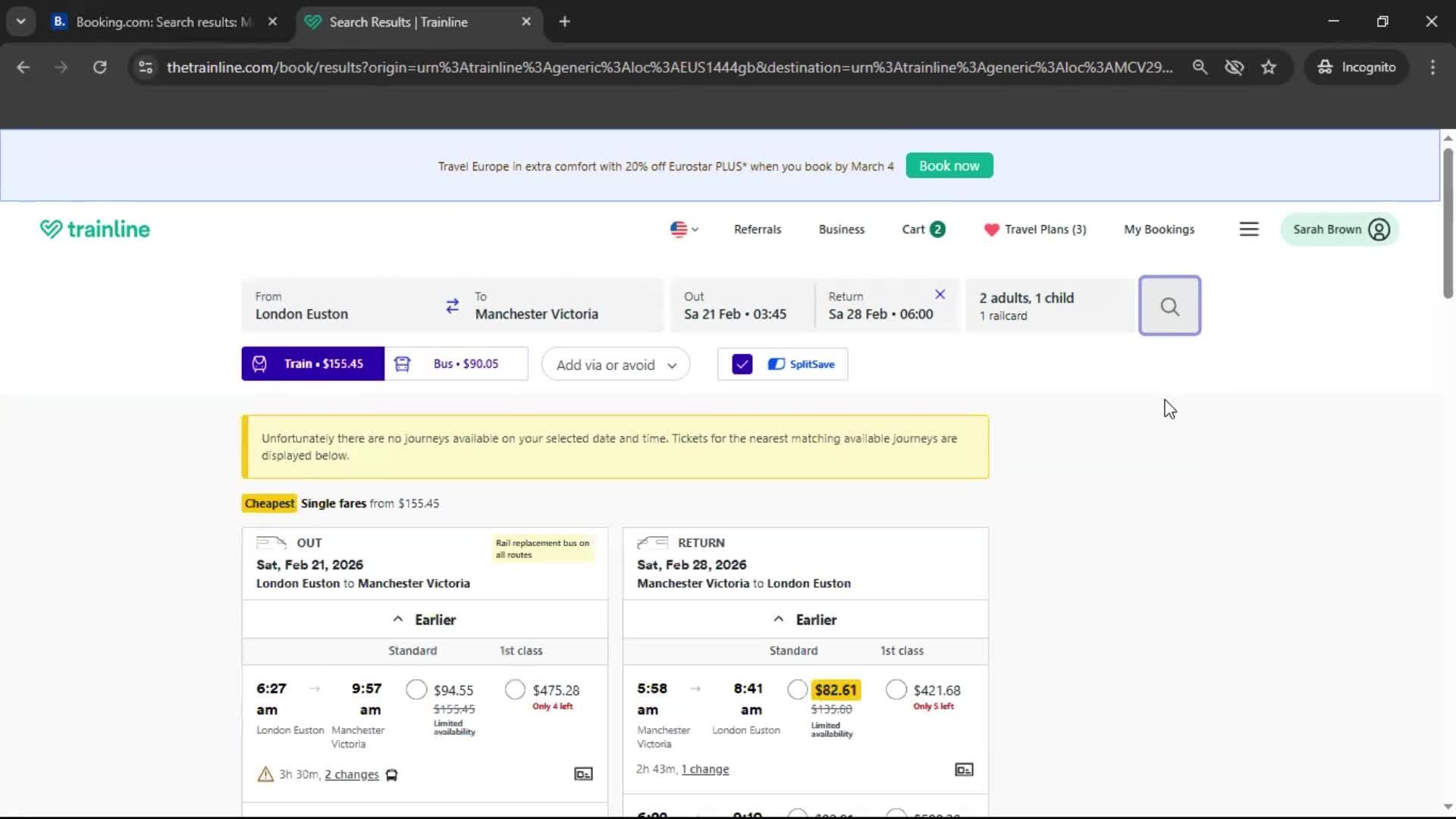 Searching screenshot
