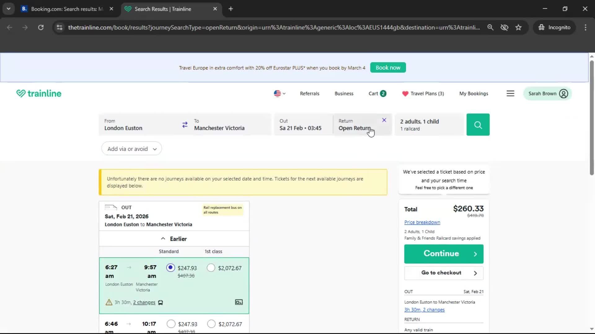 Searching screenshot