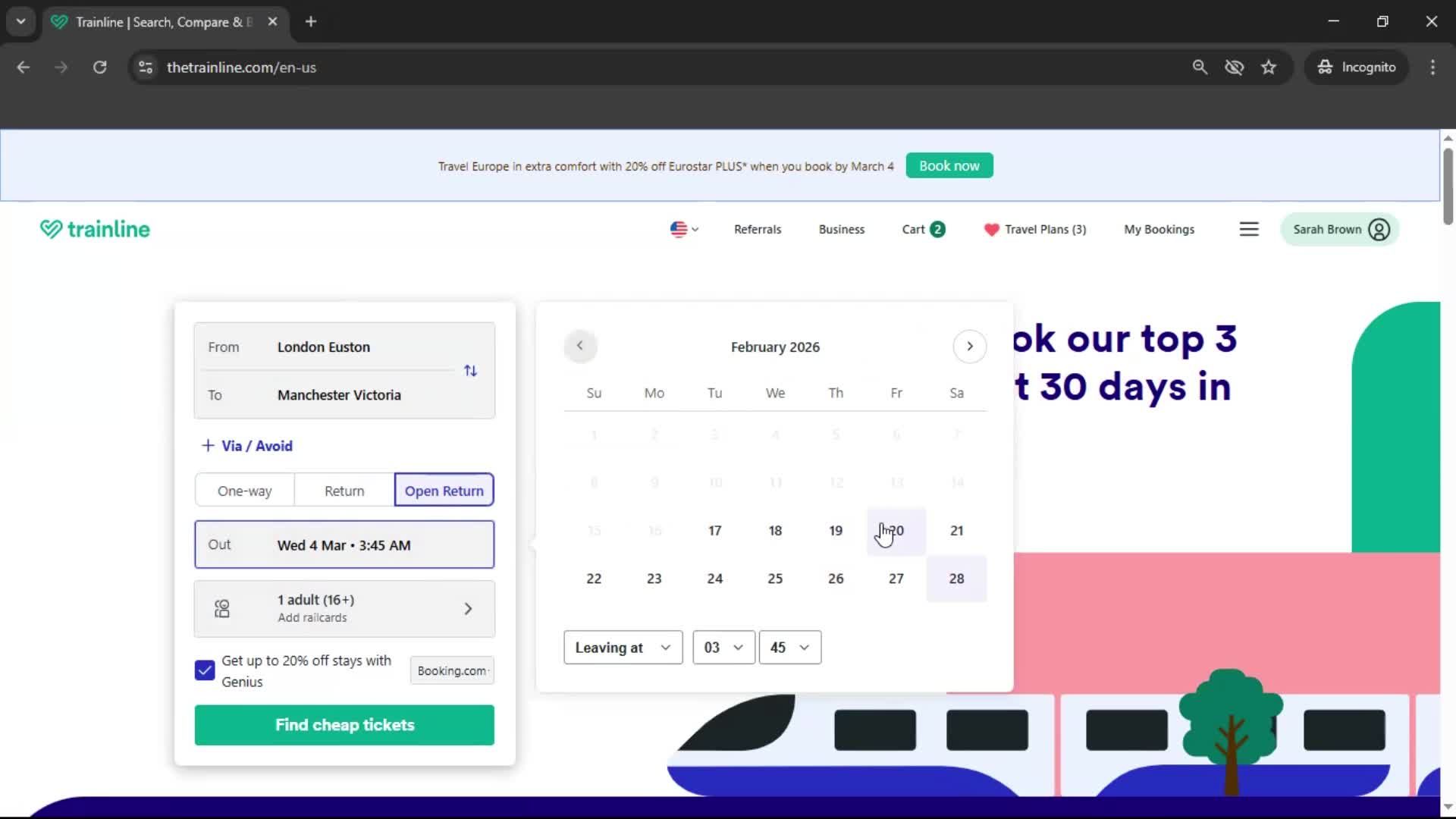 Searching screenshot