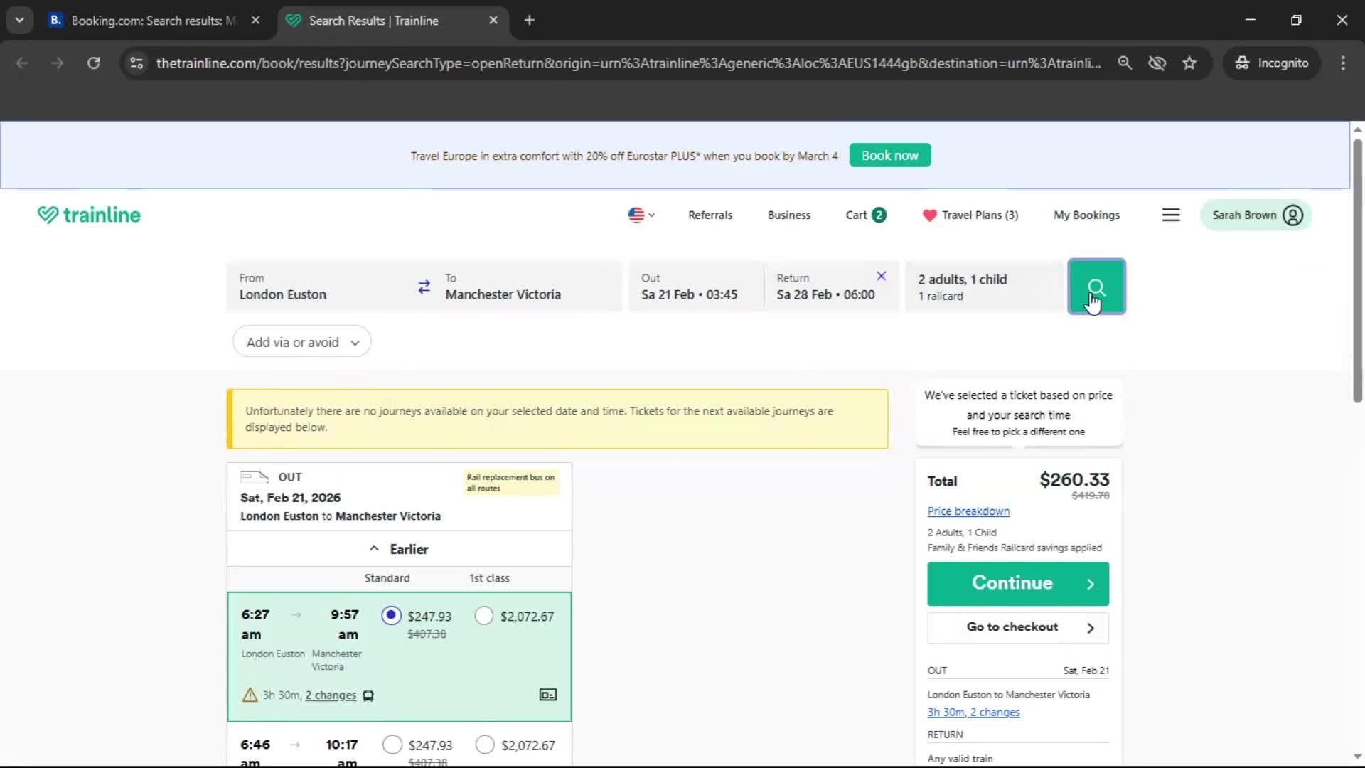 Searching screenshot